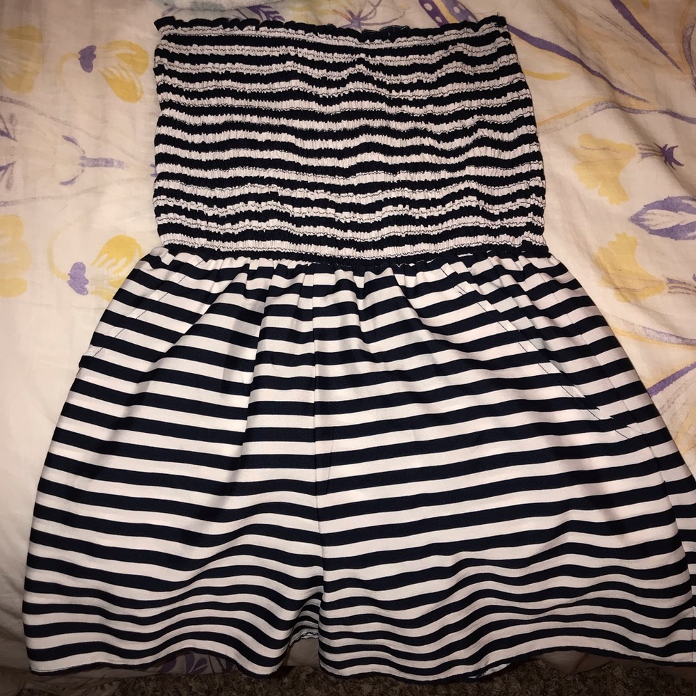Striped romper